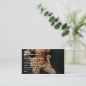 Hurly kräftiges, Retro Theater "Sylvia Thorne" Visitenkarte (Stehend Vorderseite)