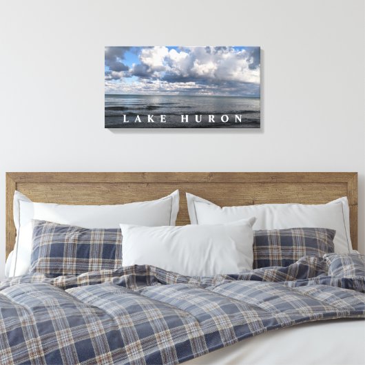 Huron Clouds Leinwanddruck (Insitu (Schlafzimmer))