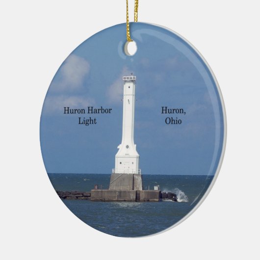 Huron Harbor Light Ornament (Links)