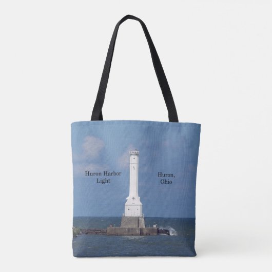 Huron Harbour Light auf der ganzen Tasche (Rückseite)