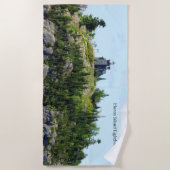 Huron Island Lighthouse Strandtuch (Vorderseite)