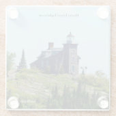 Huron Island Lighthouse Untersetzer (Rückseite)