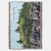 Huron Island Lighthouse Weitwinkel-Decken Decke (Vorderseite Vertikal)