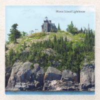 Huron Island Lighthouse Weitwinkel-Untersetzer