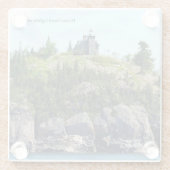 Huron Island Lighthouse Weitwinkel-Untersetzer Glasuntersetzer (Rückseite)