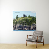 Huron Island Lighthouse Weitwinkel Wandteppich (Beispiel (Horizontal))