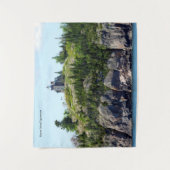 Huron Island Lighthouse Weitwinkel Wandteppich (Vorderseite)