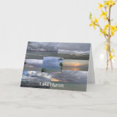 Huron Lake Karte (Gelbe Blume)