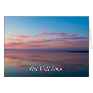 Huron Lake Pink Sunrise bekommen Brunnen Card