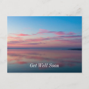 Huron Lake Pink Sunrise gut machen Postkarte