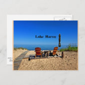 Huron Lake Postkarte (Vorne/Hinten)