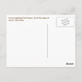 Huron Lightship Port Huron, MI St. Clair River Postkarte (Rückseite)