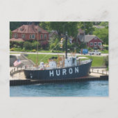 Huron Lightship Port Huron, MI St. Clair River Postkarte (Vorderseite)