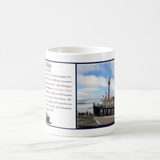 Huron Lightship Winter-Tasse Kaffeetasse (Mittel)