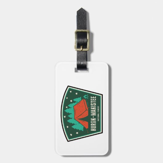 Huron Manistee National Forest Camping Gepäckanhänger (Vorderseite vertikal)