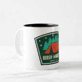 Huron Manistee National Forest Camping Zweifarbige Tasse (Vorderseite Links)