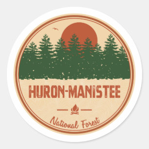 Huron Manistee National Forest Runder Aufkleber