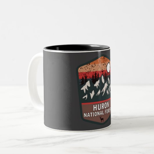 Huron-Nationalwald Zweifarbige Tasse (Vorderseite Links)