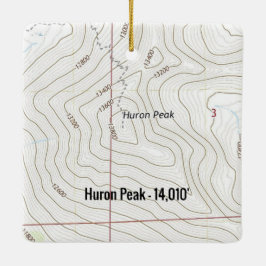 Huron Peak Colorado Fourteener Keramikornament