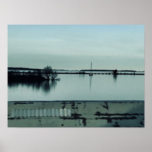 Huron River Blues Fotografy von Willowcatdesigns Poster (Vorne)