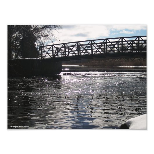 Huron River Bridge Fotodruck (Vorne)
