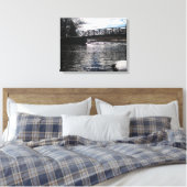 Huron River Bridge Leinwanddruck (Insitu (Schlafzimmer))