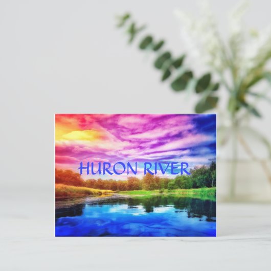 HURON RIVER RAINBOW POSTCARD POSTKARTE (Stehend Vorderseite)