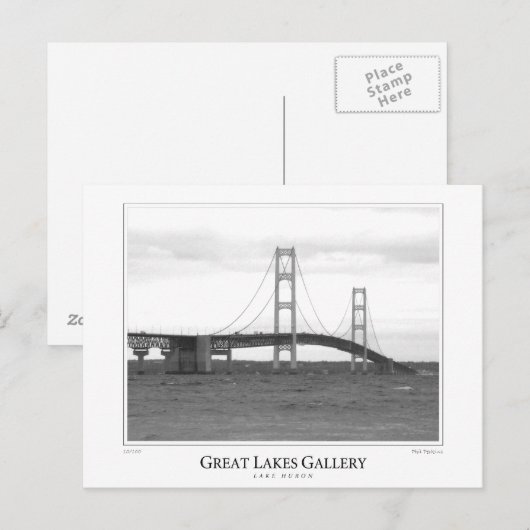 Huron-See #1 Postkarte (Vorne/Hinten)