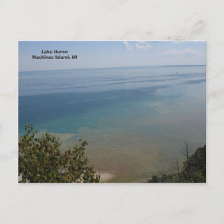 Huron-See auf Mackinac Island, MI Postkarte