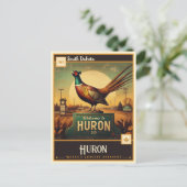 Huron, South Dakota | VINTAG Postkarte (Stehend Vorderseite)