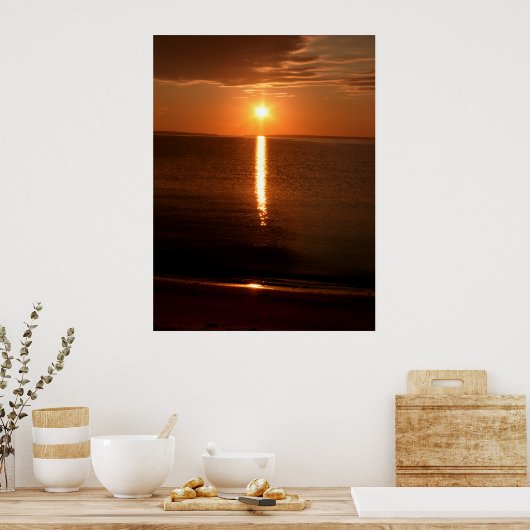 Huron Sunrise Lake Poster (Küche)