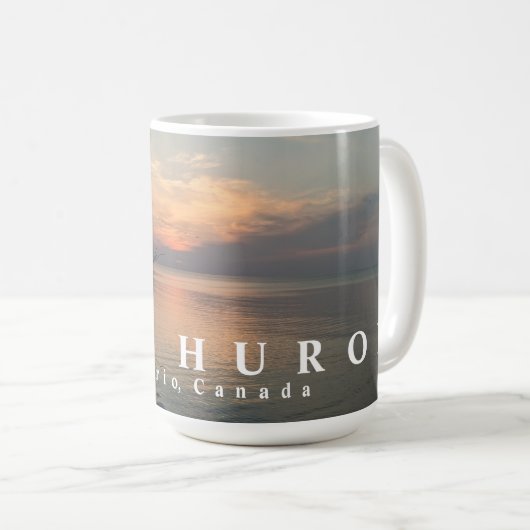 Huron Sunset Lake Kaffeetasse (VorderseiteRechts)