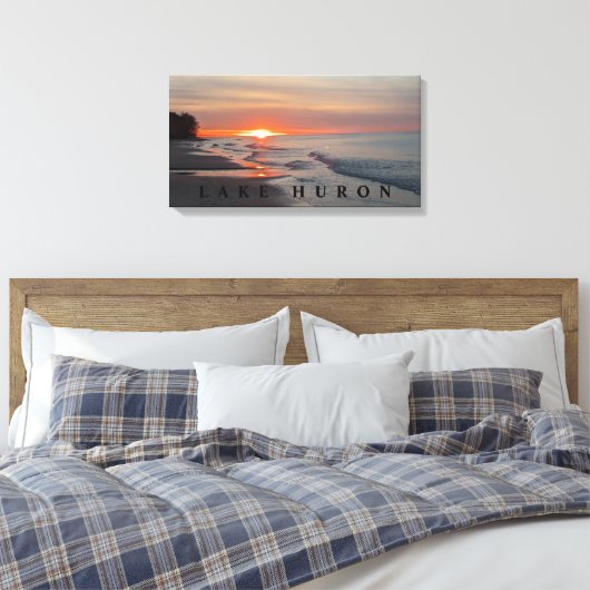 Huron Sunset Lake Leinwanddruck (Insitu (Schlafzimmer))