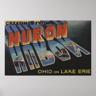 Hurone, Ohio - der Eriesee - große Poster