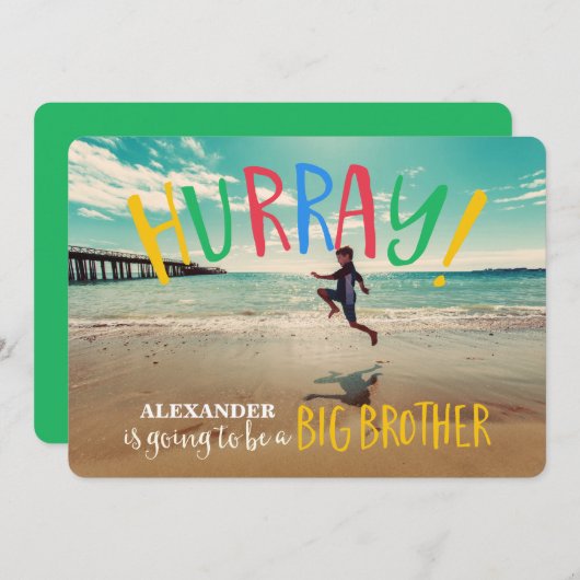 Hurra! | Ankündigung der Schwangerschaft des Big B (Vorne/Hinten)