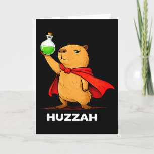 Hurra Capybara Alchemist lustiger Zaubertrank Meme Karte