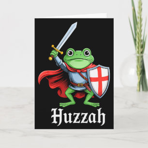 Hurra Froschritter Lustiges Schwert Meme Zitat Mit Karte