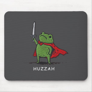 Hurra Froschritter Lustiges Schwert Meme Zitat  Mousepad