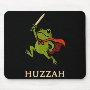 Hurra Froschritter Lustiges Schwert Meme Zitat Mousepad