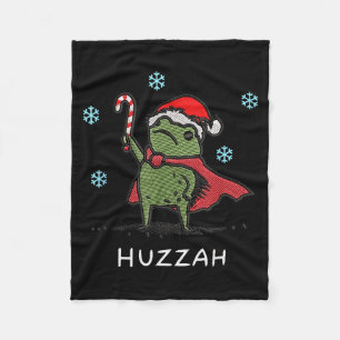 Hurra Froschritter Lustiges Schwert Meme Zitat Wei Fleecedecke