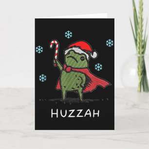 Hurra Froschritter Lustiges Schwert Meme Zitat Wei Karte