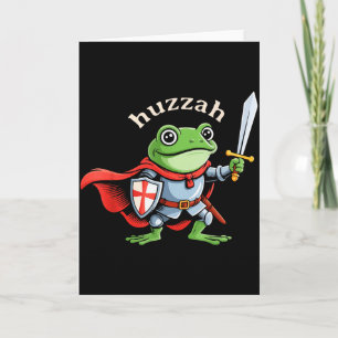 Hurra Froschritter Lustiges Schwert Mittelalter Me Karte