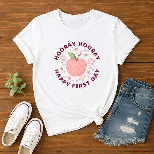 Hurra Hurra Glücklicher erster Schultag Kinder T-Shirt