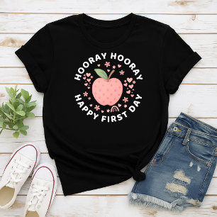 Hurra Hurra Glücklicher erster Schultag Kinder T-Shirt