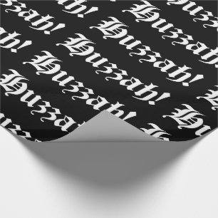 Hurra! {Mittelalterliche Typografie} Geschenkpapier