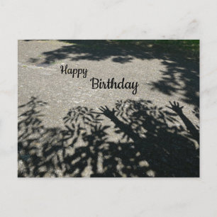 HURRA Schatten Hände Alles Gute zum Geburtstag Pos Postkarte