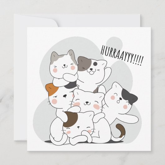 HURRAAYY EINLADUNG (Vorderseite)