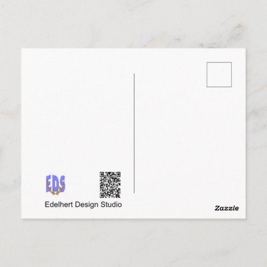 HURRAY Shadow Hands Happy Birthday Postcard Postkarte (Rückseite)