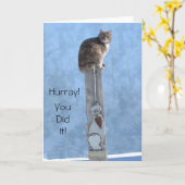 Hurray! Sie taten es Karte (Gelbe Blume)