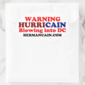 Hurricain Oval Ovaler Aufkleber (Tasche)